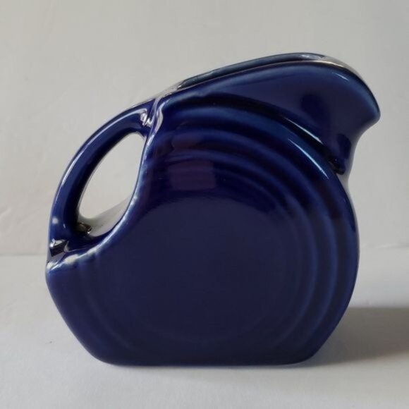 Fiestaware Fiesta CERAMIC Small Mini Disk Pitcher CARAFE Twilight Blue 5 OZ - Picture 9 of 13